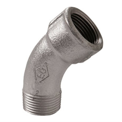 Courbe fonte malléable 40 galvanisée 50 x 60 mm ATUSA