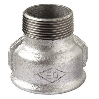 Manchon réduit N° 246 fonte malléable femelle-mâle galvanisé 50 x 60-40 x 49 mm ATUSA