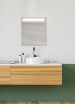 Miroir New York éclairage Led 80 x 70 cm