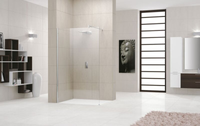 Paroi de douche Giada fixe silver 60 cm NOVELLINI