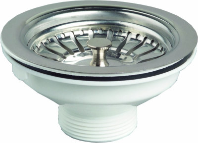 Bonde d'évier à panier pour évier 1 bac diamètre 90 mm WIRQUIN