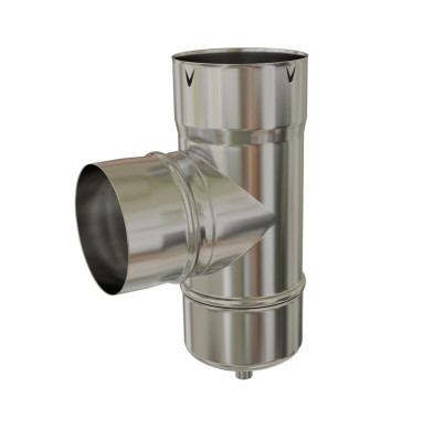 Té tubage 90° inox STL + Purge150 Piquage M130 TEN
