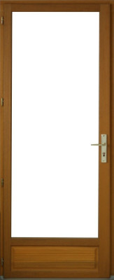 Porte Fenetre Bois 1 Vantail H215 x L90 Tirant Gauche Cotes Tableau + poignee et Barillet (ref 01245F924)