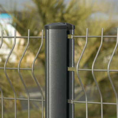 Poteau AXIS DESIGN gris 7016 longueur 2,20m DIRICKX