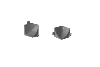 Connecteur de profilés de jonction SM en PVC angle rentrant finition Argent ROTH