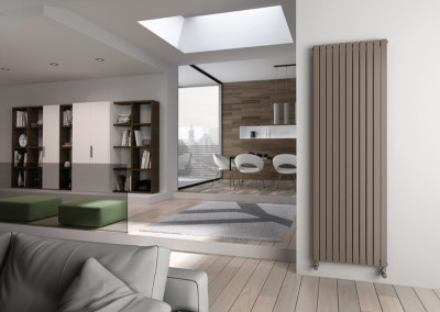 Radiateur eau chaude décoratif PIANO vertical blanc 1820 x 792 x 38 1539 W IRSAP