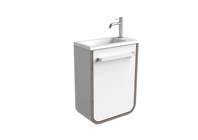 Lave-mains Ulysse Blanc avec vasque Céramyl Blanc brillant DECOTEC