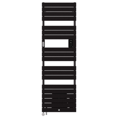 Sèche-serviettes mixte Riviera 2 881 W eau chaude 1000 W électrique avec soufflerie 1000 W noir carbone THERMOR