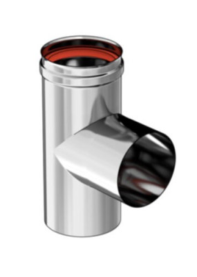 Té 87° inox 316 condens 130 4/10 + joint TEN