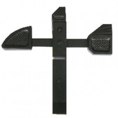 Arrêt de portail à bascule 42mm noir