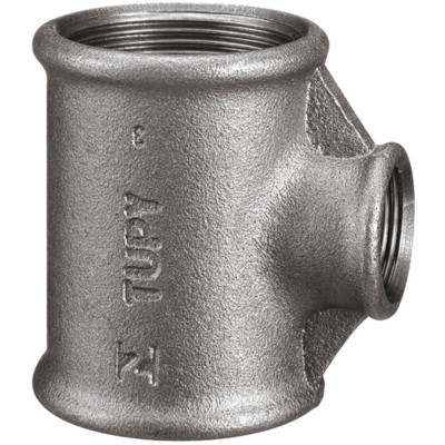 Té réduit 130R fonte malléable noir femelle 15 x 12 x 15 SFERACO