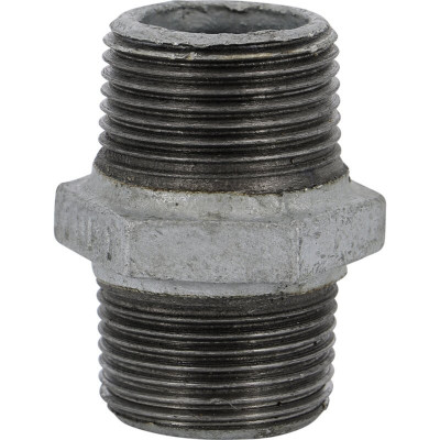 Mamelon hexagonal filetage droite/droite 280 fonte malléable galvanisée mâle 66 x 76 SFERACO