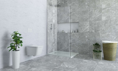 Paroi de douche WALK IN sans stabilisateur Série ALINA Profilé Argent POLI largeur 120 cm hauteur 200 cm ROTH