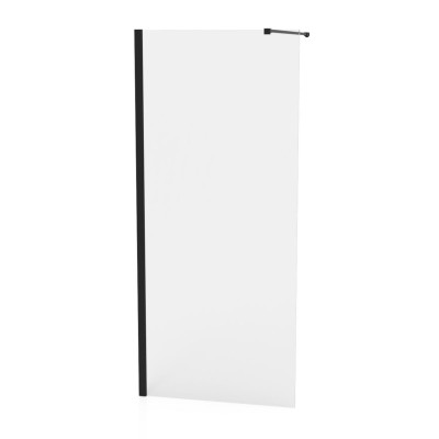 Paroi Domino Walk verre transparent profilé noir 90 cm