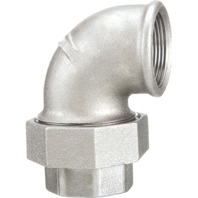 Coude union fonte malléable galvanisée femelle-femelle 96G 26 x 34 mm SFERACO
