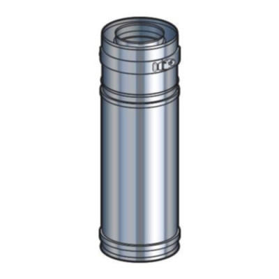 Elément droit réglable PGI longueur 39-56 cm diamètre 80-130 mm 152 x 152 x 435 mm POUJOULAT