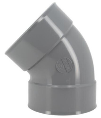 Coude simple femelle-femelle 45° diamètre 160 mm 210 x 170 mm NICOLL