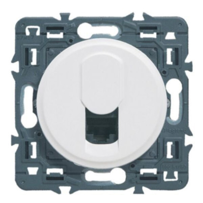 Prise RJ45 multimédia cat. 6 FTP 8 contacts Céliane pose encastrée sans plaque blanc LEGRAND