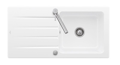 Evier à encastrer Architectura 60 1 cuve 1 égouttoir ebony 100 x 51 cm VILLEROY ET BOCH