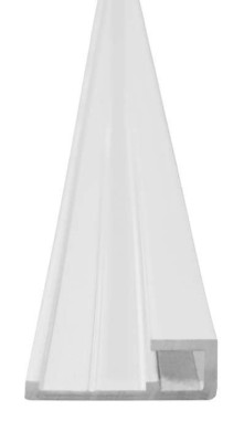 Profile d'angle intérieur 90° blanc  prévu lors d'une pose en angle avec profilés des panneaux Prepanel hauteur 2100 mm ROTH