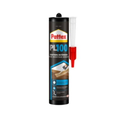 Colle mastic pour fixation intérieure PL 100 cartouche de 380 g PATTEX