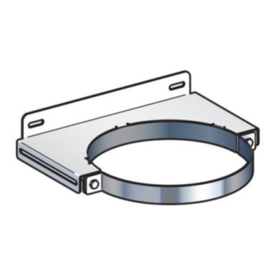 Collier de fixation murale PGI inox diamètre 130 mm POUJOULAT