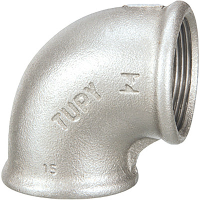 Coude fonte malléable galvanisée femelle-femelle 45° 66 x 76 mm SFERACO