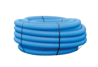 Gaine TPC annelée lisse bleue diamètre nominal 63 mm couronne de 50 m DYKA