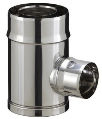 Té pour poêle à granulé bois TE80/130PGI POUJOULAT