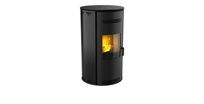 Poêle à granulés de bois SPH'R acier noir profond 3,5 à 8 KW SELF CLIMAT MORVAN
