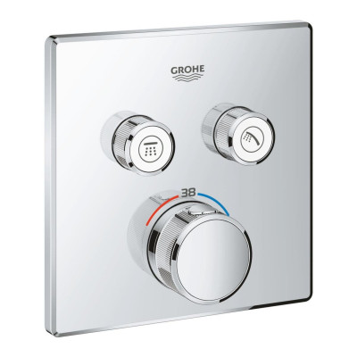 Thermostatique pour installation encastrée 2 sorties Grohtherm SmartControl Supersteel GROHE
