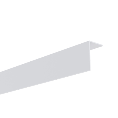 Cornière d'angle en PVC blanc 60 x 40 x 3000 mm 