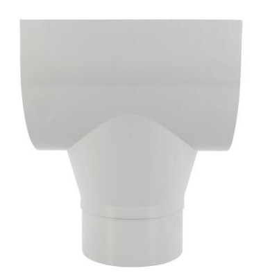Naissance centrale à coller gris pour gouttière 33 diamètre 100 mm NICOLL