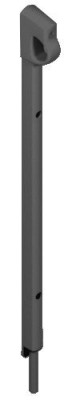 Verrou applique DANAOS boucle 281 mm noir LA CROISEE DS DS6362-013