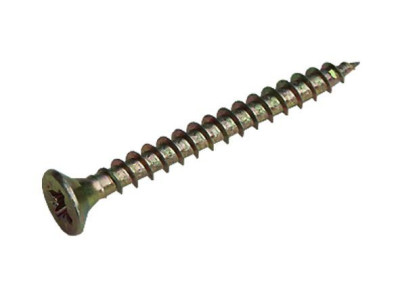 Vis Agglo tête fraisée pozi acier bichromaté 3,5 x 25 mm vybac de 250 VYNEX
