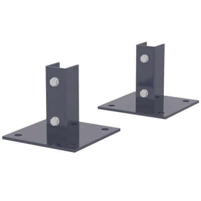 Kit platine pour portillon Garden + gris 7016 diamètre 125 mm DIRICKX