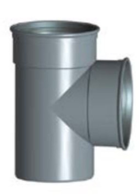 Culotte SDR41 mâle-femelle 87°30 diamètre 200 mm DYKA