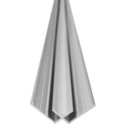 Profile de liaison argent mat anodise en aluminium hauteur 2100 mm ROTH