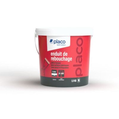 Enduit de rebouchage pâte Placo 1,5 kg PLACO