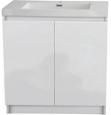 Meuble PRIMEO 60cm au sol 2 portes blanc