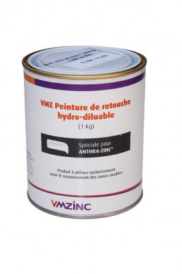 Peinture retouche hydro diluable  Anthra-zinc 1kg VMZINC