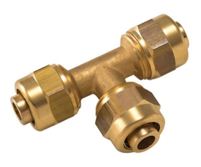 Té égal pour tube PER à compression Ø 20/20/20 mm - lien 1 pc NOYON THIEBAULT