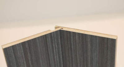 Profilé d'angle intérieur New Style chromé brillant 2500 x 3 mm AKW