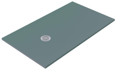 Receveur de douche Neo Plus Kromat évacuation centrale ocean ardoise 90 x 190 cm HIDROBOX