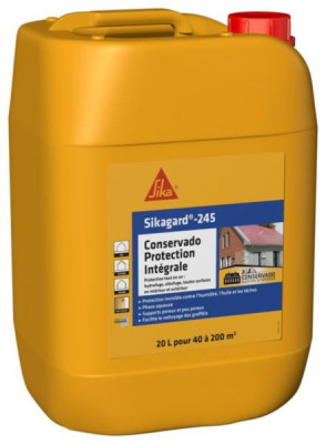 Imprégnation multi-supports Sikagard-245 Conservado Protection Intégrale bidon de 20 l SIKA