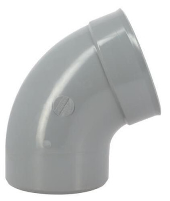 Coude mâle-femelle 67°30 diamètre 200 mm 210 x 240 mm NICOLL