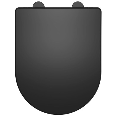 Abattant Ades noir mat 360 x 44 x 450 mm AQUARINE