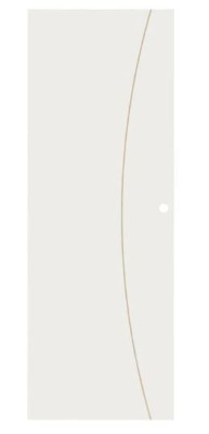 Porte coulissant prepeinte Arc R8 CUV + TD 40 mm 204 x 73 cm