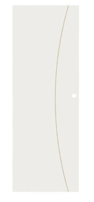 Porte coulissante prepeinte Arc R8 CUV + TD 40 mm 204 x 83 cm