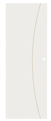 Porte seule prepeinte Arc 40 mm 204 x 83 cm